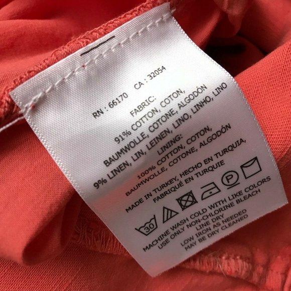 Anthropologie Utility‎ Mini Skirt Cotton Linen Flap - Picture 8 of 8